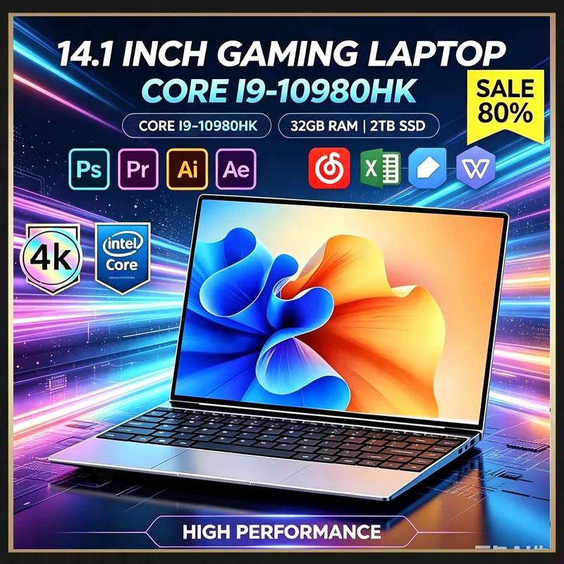 Ddr4 16Gb - Ультратонкий ноутбук 14,1 дюйма, процессор Intel