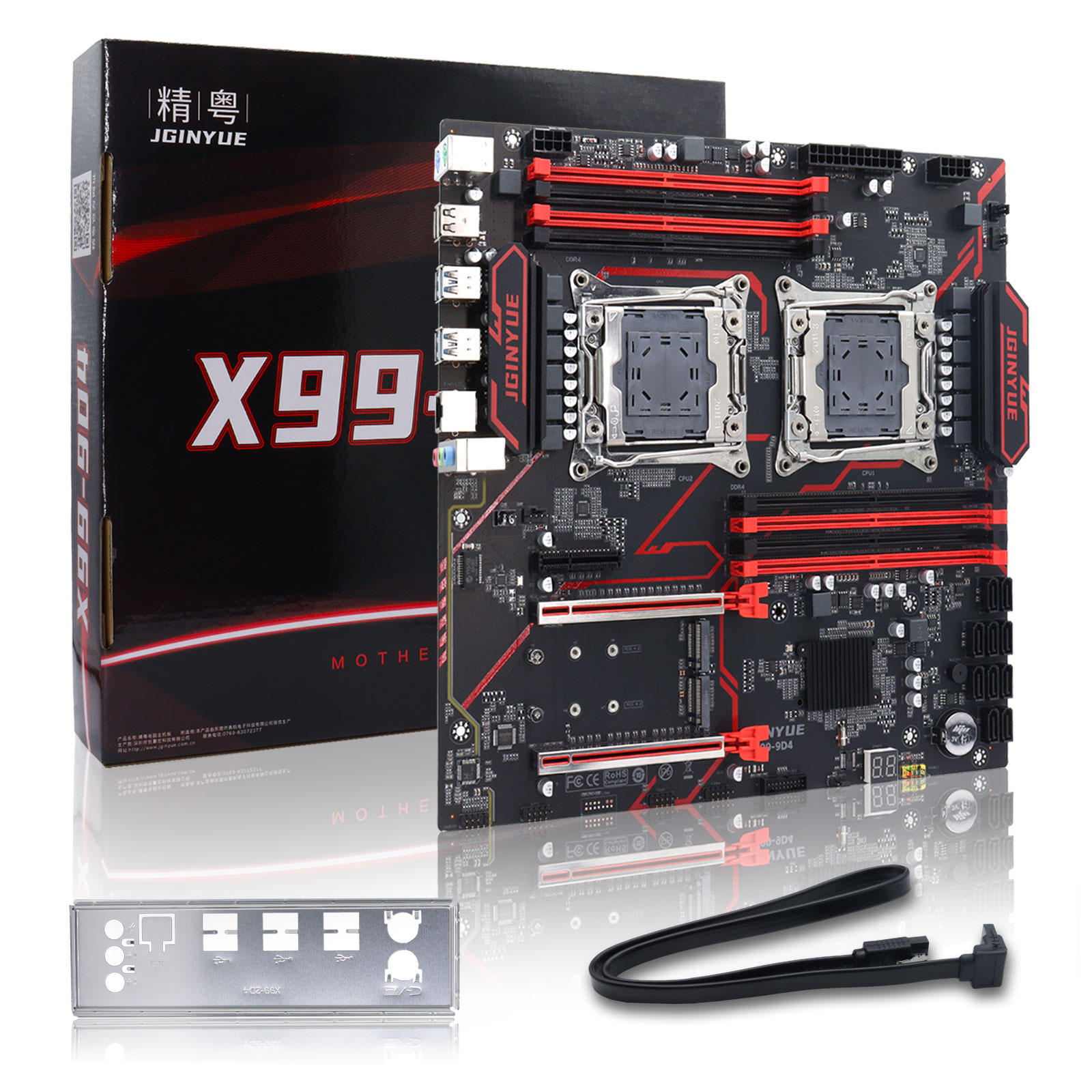 Ecc Ram Server - JGINYUE X99‑9D4 Двухпроцессорная серверная материнская плата
