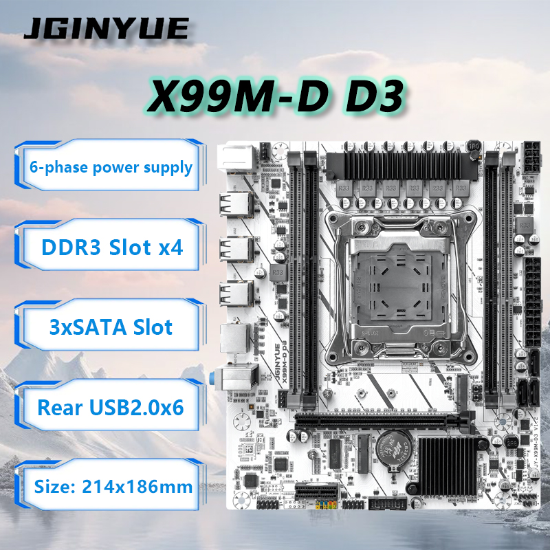 Ecc Ram Server - Материнская плата JGINYUE X99 LGA2011-3 M-ATX,