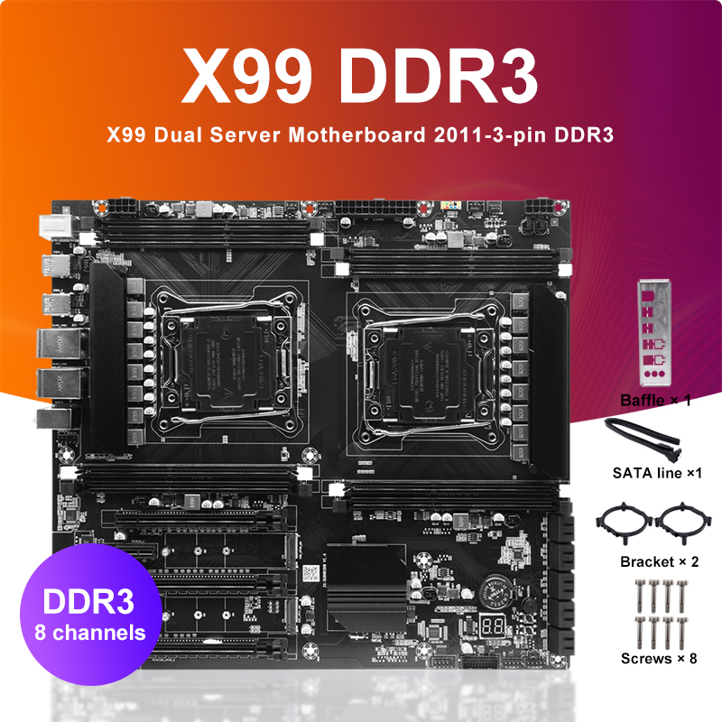 Ecc Ram Server - Материнская плата процессора X99 с двумя