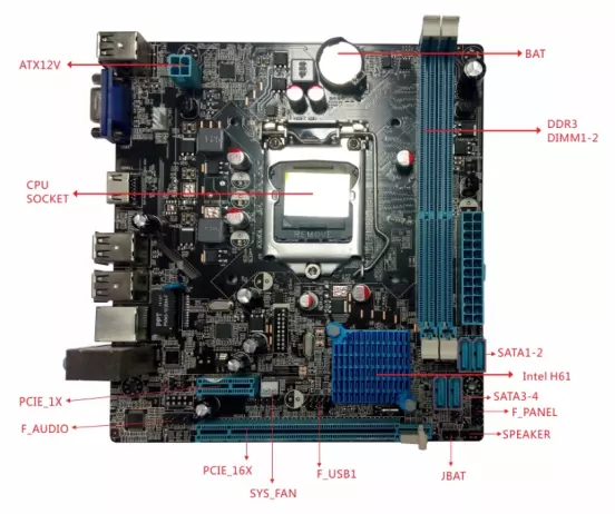 Материнская плата H61 ATX с по – обзор и цена Ddr3 Ram