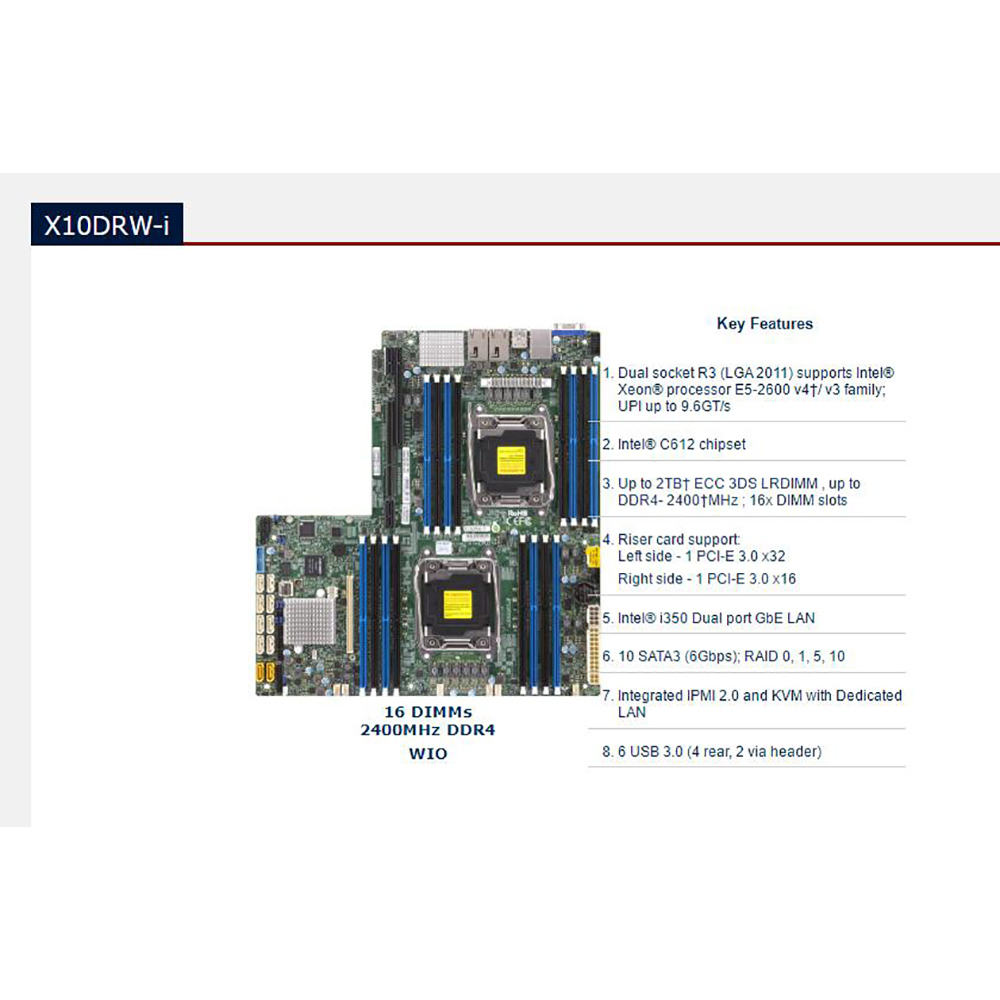 Материнская плата C612 2011 E5 – обзор и цена Ddr4 2400Mhz